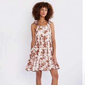 NWT Milly KIARA DRESS IN CAFE BOUQUET M